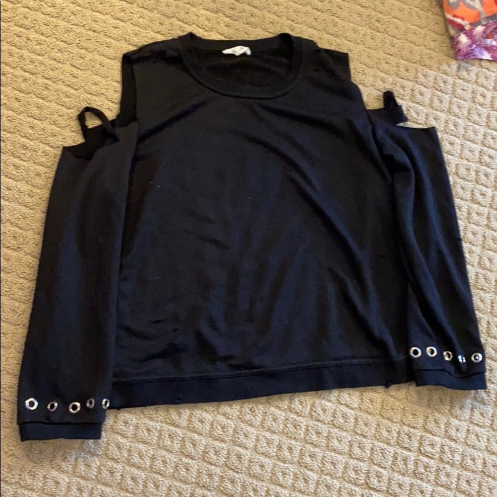 Black sweater with rips